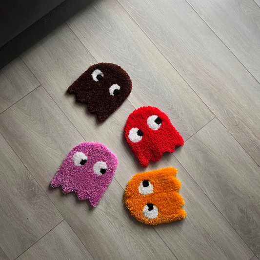 Pac-Man Ghosts Rug - Handmade