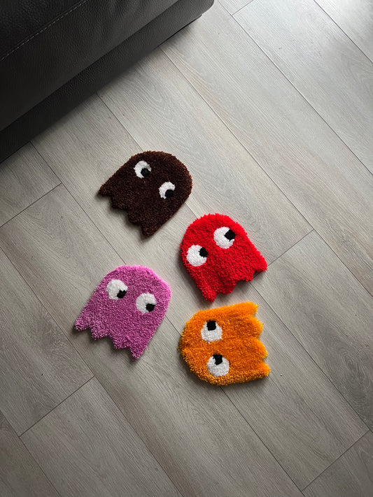 Pac-Man Ghosts Rug - Handmade